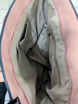 Splendida borsa ecopelle rosa