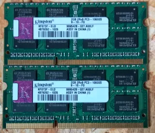 RAM DDR3 4GB (2x2gb) Kingston