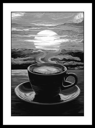 Cuadro Decorativo en Blanco y Negro: 2