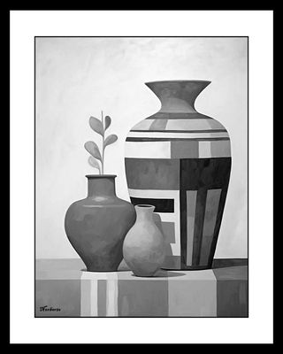 Cuadro Decorativo en Blanco y Negro: 2