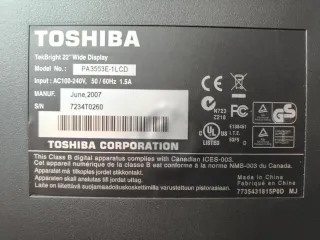 Monitor Toshiba Negro