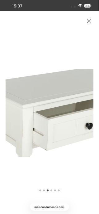 Consola/aparador/cajonera/cómoda de madera blanca