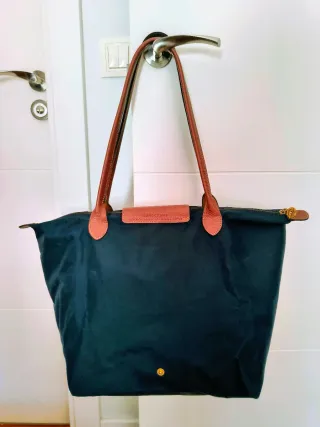 Bolso Le Pliage Azul marino: 46 cm x 31 cm x 19 cm
