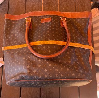 Borsa Pollini Pelle Nera e Marrone
