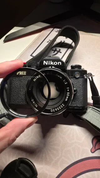 Nikon FM2 negra + Nikon 50mm