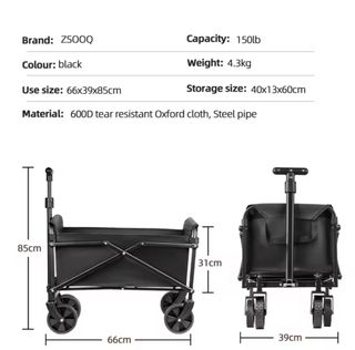 Carrito Plegable Playa, Camping, Pesca