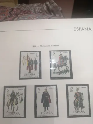 Lote Sellos España 1978 Uniformes Militares