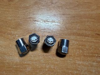 Tapones Válvulas Harley Davidson Cromados