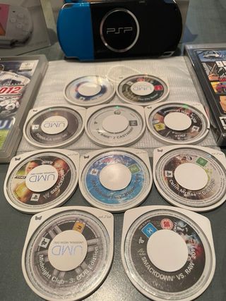 PSP Slim & Lite 3004 Negra + Juegos