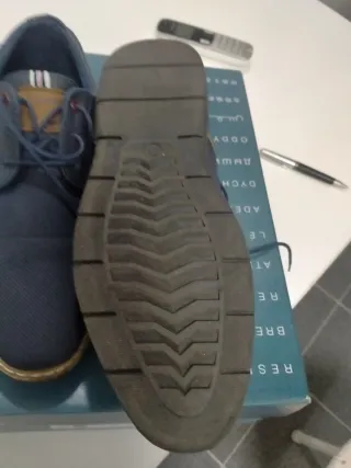 Zapatos caballero azul/marrón talla 40