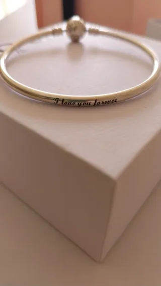 Pulsera Pandora rígida. Talla 17 cm.