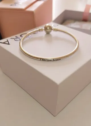 Pulsera Pandora rígida. Talla 17 cm.