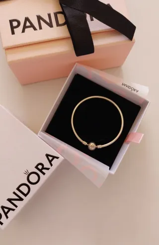 Pulsera Pandora rígida. Talla 17 cm.