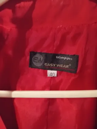 Gabardina Mujer Easy Wear Roja