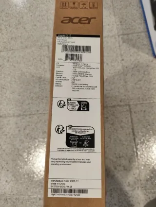 Acer Aspire 3 A315-510P-34V9 15.6 portátil