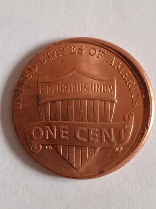 MONEDA 1 CENTAVO LINCOLN.2020.ERROR DESCENTRADA.