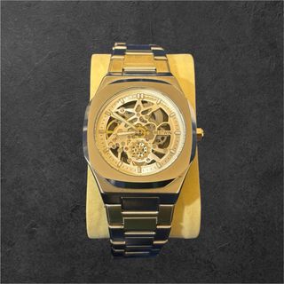 Orologio da polso uomo BESTWIN scheletrato oro/arg