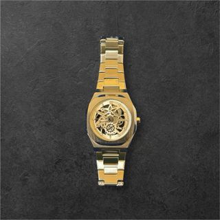 Orologio da polso uomo BESTWIN scheletrato oro/arg