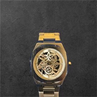 Orologio da polso uomo BESTWIN scheletrato oro/arg
