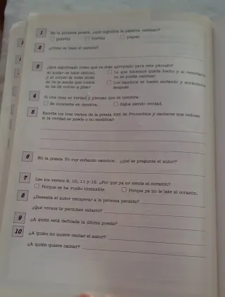 Fichas de comprensión lectora 6 - Primaria