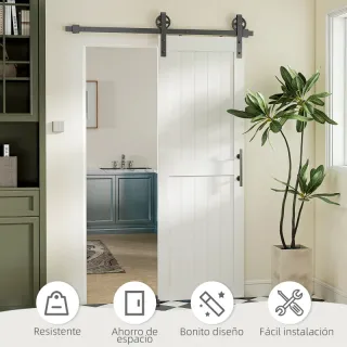 Puerta Corredera Granero con Herrajes