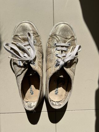 Superga Doradas Mujer Talla 37