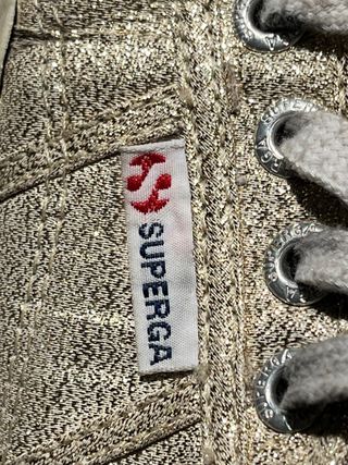 Superga Doradas Mujer Talla 37