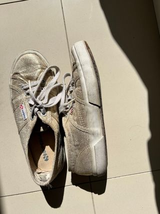 Superga Doradas Mujer Talla 37