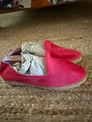 Alpargatas Hakei rosas con pelo
