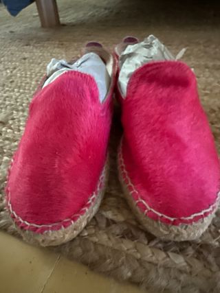 Alpargatas Hakei rosas con pelo