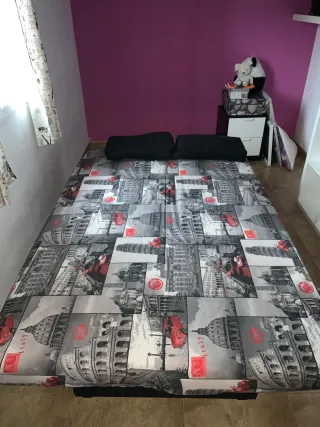 Sofá cama con almacenaje