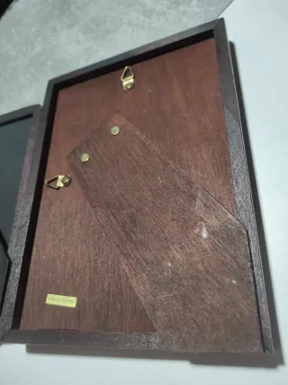 2 Marcos Madera Color Caoba