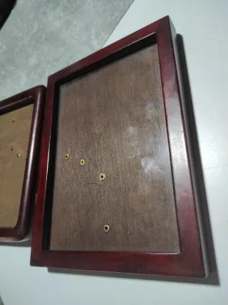 2 Marcos Madera Color Caoba