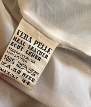 Chiodo in vera pelle azzurro pastello Xetra donna