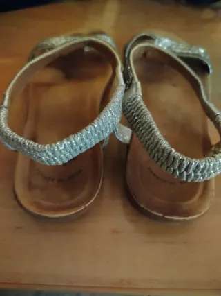 OFERTA!! Sandalias fiesta mujer adornos plateados