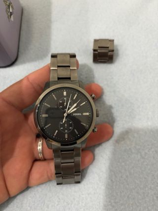 Reloj Fossil Negro y Plateado