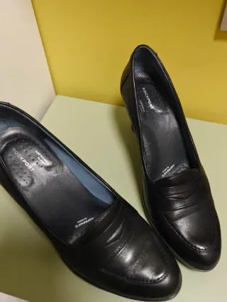 Zapatos Rockport Negros Tacón