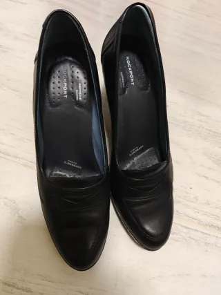 Zapatos Rockport Negros Tacón