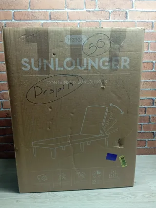 Tumbona Keter Jaipur Plegable Exterior Gris