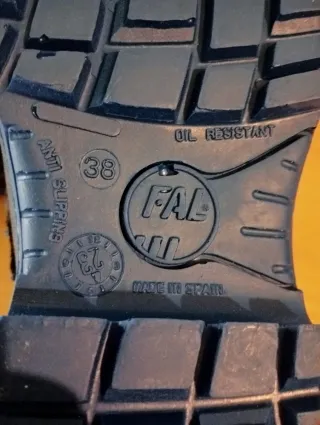 Zapatos de seguridad negros y azules