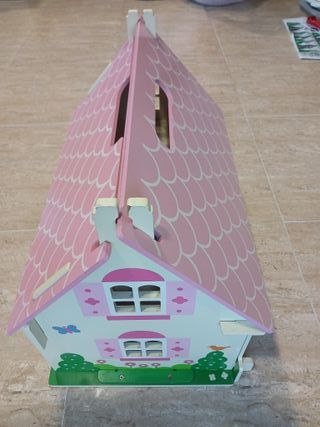 CASA DE MUÑECAS DE MADERA PORTÁTIL BIGJIGS TOYS