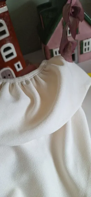 Top volantes beige Talla XS