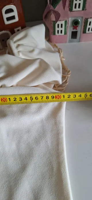 Top volantes beige Talla XS