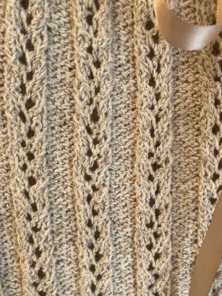 Chaleco de algodón vintage beige