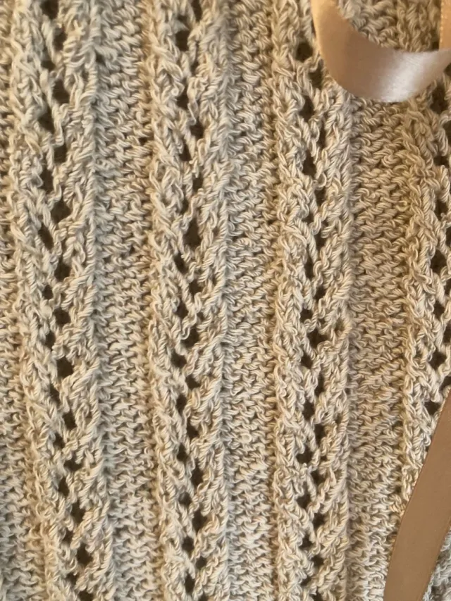 Chaleco de algodón vintage beige