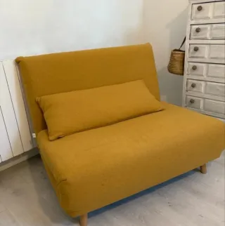 Sofá cama amarillo Maison du Monde