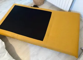 Sofá cama amarillo Maison du Monde