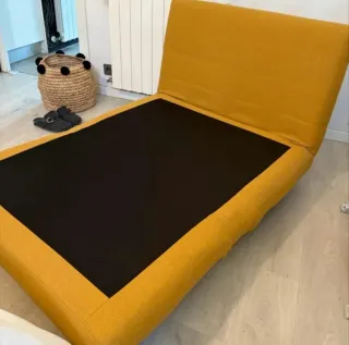 Sofá cama amarillo Maison du Monde