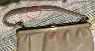 Coppia borse pelle eleganti vintage