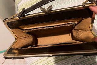 Coppia borse pelle eleganti vintage